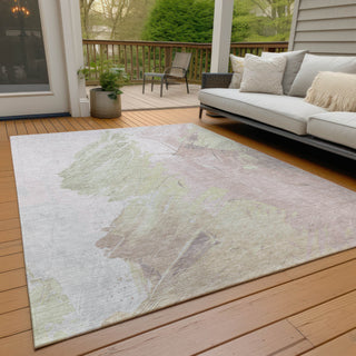 Piper Looms Chantille Abstract ACN1843 Pink Machine Washable Area Rug Outdoor Lifestyle Image Feature