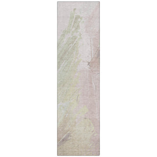 Piper Looms Chantille Abstract ACN1843 Pink Machine Washable Area Rug Runner Main Image