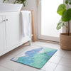 Piper Looms Chantille Abstract ACN1843 Seafoam Machine Washable Area Rug Scatter Lifestyle Image Feature