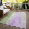 Piper Looms Chantille Abstract ACN1844 Aloe Machine Washable Area Rug Outdoor Lifestyle Image Feature