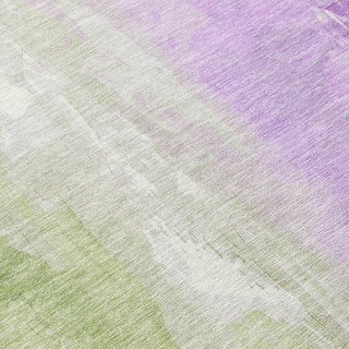 Piper Looms Chantille Abstract ACN1844 Aloe Machine Washable Area Rug Swatch Image