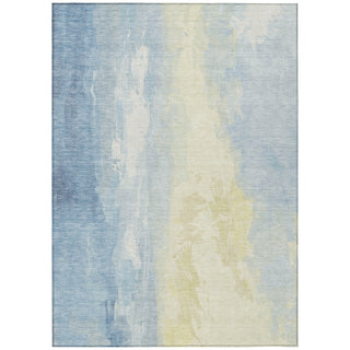 Piper Looms Chantille Abstract ACN1844 Denim Machine Washable Area Rug main image