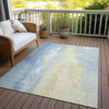 Piper Looms Chantille Abstract ACN1844 Denim Machine Washable Area Rug Outdoor Lifestyle Image Feature