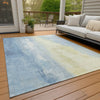 Piper Looms Chantille Abstract ACN1844 Denim Machine Washable Area Rug Outdoor Lifestyle Image Feature