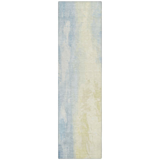 Piper Looms Chantille Abstract ACN1844 Denim Machine Washable Area Rug Runner Main Image