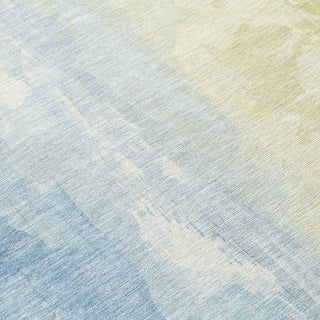 Piper Looms Chantille Abstract ACN1844 Denim Machine Washable Area Rug Swatch Image