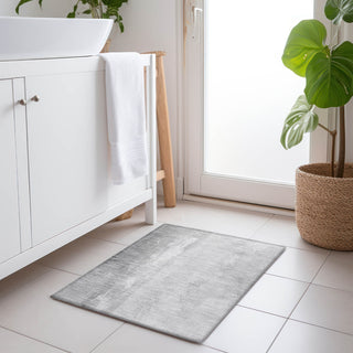 Piper Looms Chantille Abstract ACN1844 Gray Machine Washable Area Rug Scatter Lifestyle Image Feature