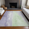 Piper Looms Chantille Abstract ACN1844 Lavender Machine Washable Area Rug Lifestyle Image Feature