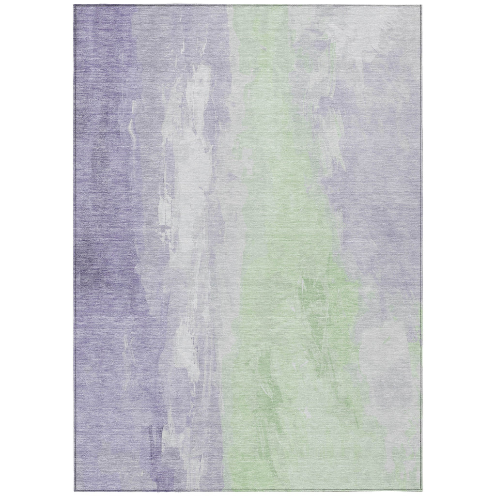 Piper Looms Chantille Abstract ACN1844 Lavender Machine Washable Area Rug main image