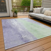 Piper Looms Chantille Abstract ACN1844 Lavender Machine Washable Area Rug Outdoor Lifestyle Image Feature