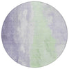 Piper Looms Chantille Abstract ACN1844 Lavender Machine Washable Area Rug Round Main Image