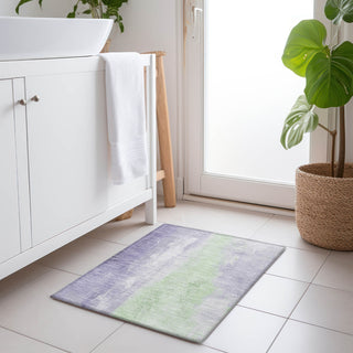 Piper Looms Chantille Abstract ACN1844 Lavender Machine Washable Area Rug Scatter Lifestyle Image Feature