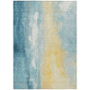 Piper Looms Chantille Abstract ACN1844 Teal Machine Washable Area Rug main image