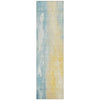 Piper Looms Chantille Abstract ACN1844 Teal Machine Washable Area Rug Runner Main Image