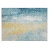 Piper Looms Chantille Abstract ACN1844 Teal Machine Washable Area Rug Scatter Main Image
