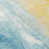 Piper Looms Chantille Abstract ACN1844 Teal Machine Washable Area Rug Swatch Image