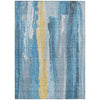 Piper Looms Chantille Abstract ACN1845 Blue Machine Washable Area Rug main image