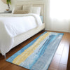 Piper Looms Chantille Abstract ACN1845 Blue Machine Washable Area Rug Runner Lifestyle Image Feature