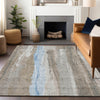 Piper Looms Chantille Abstract ACN1845 Mocha Machine Washable Area Rug Lifestyle Image Feature