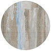 Piper Looms Chantille Abstract ACN1845 Mocha Machine Washable Area Rug Round Main Image