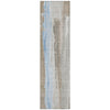 Piper Looms Chantille Abstract ACN1845 Mocha Machine Washable Area Rug Runner Main Image