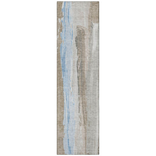 Piper Looms Chantille Abstract ACN1845 Mocha Machine Washable Area Rug Runner Main Image