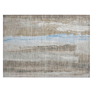 Piper Looms Chantille Abstract ACN1845 Mocha Machine Washable Area Rug Scatter Main Image