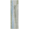 Piper Looms Chantille Abstract ACN1845 Olive Machine Washable Area Rug Runner Main Image