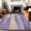 Piper Looms Chantille Abstract ACN1845 Purple Machine Washable Area Rug Lifestyle Image Feature