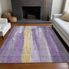 Piper Looms Chantille Abstract ACN1845 Purple Machine Washable Area Rug Lifestyle Image Feature