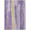 Piper Looms Chantille Abstract ACN1845 Purple Machine Washable Area Rug main image