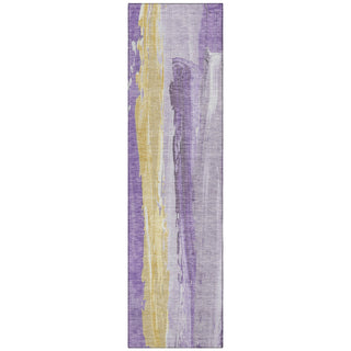Piper Looms Chantille Abstract ACN1845 Purple Machine Washable Area Rug Runner Main Image