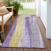 Piper Looms Chantille Abstract ACN1845 Purple Machine Washable Area Rug Runner Outdoor Lifestyle Image Feature