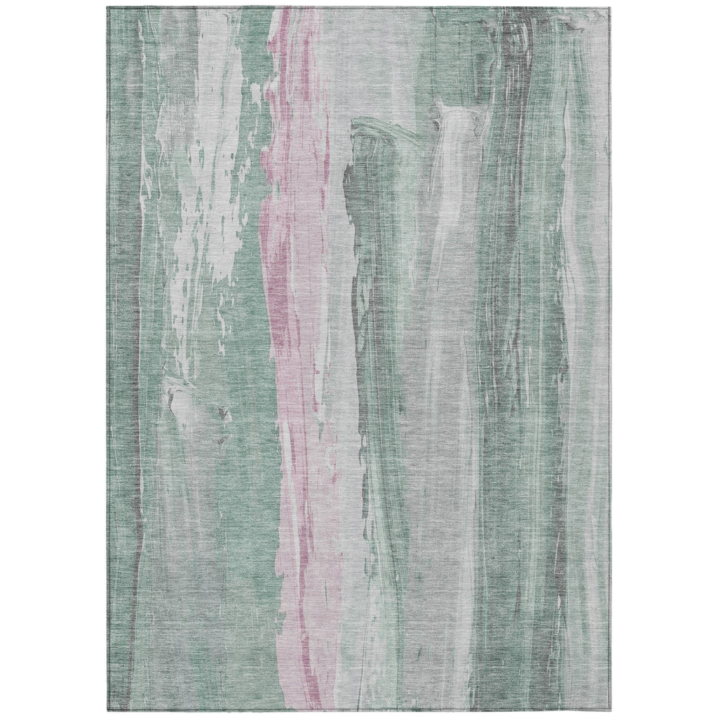 Piper Looms Chantille Abstract ACN1845 Sage Machine Washable Area Rug main image