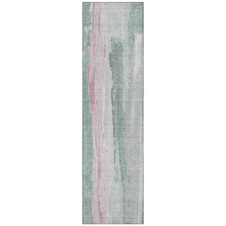 Piper Looms Chantille Abstract ACN1845 Sage Machine Washable Area Rug Runner Main Image