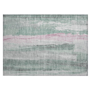 Piper Looms Chantille Abstract ACN1845 Sage Machine Washable Area Rug Scatter Main Image