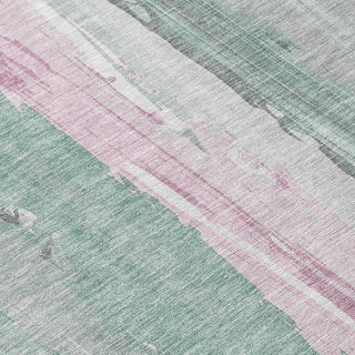 Piper Looms Chantille Abstract ACN1845 Sage Machine Washable Area Rug Swatch Image
