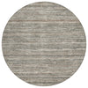 Piper Looms Chantille Stripes ACN1846 Beige Machine Washable Area Rug Round Main Image