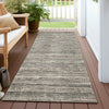 Piper Looms Chantille Stripes ACN1846 Beige Machine Washable Area Rug Runner Outdoor Lifestyle Image Feature