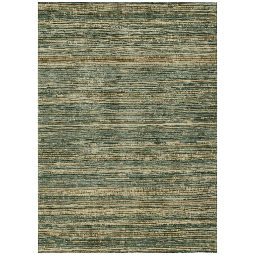 Piper Looms Chantille Stripes ACN1846 Fern Machine Washable Area Rug main image