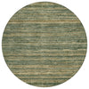 Piper Looms Chantille Stripes ACN1846 Fern Machine Washable Area Rug Round Main Image