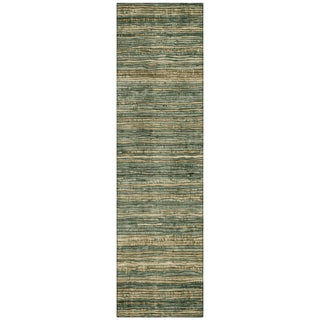 Piper Looms Chantille Stripes ACN1846 Fern Machine Washable Area Rug Runner Main Image