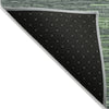 Piper Looms Chantille Stripes ACN1846 Green Machine Washable Area Rug Backing Image