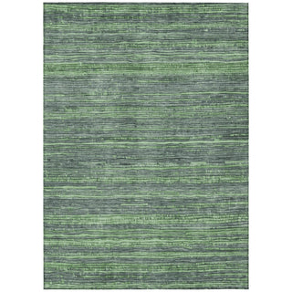 Piper Looms Chantille Stripes ACN1846 Green Machine Washable Area Rug main image