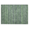 Piper Looms Chantille Stripes ACN1846 Green Machine Washable Area Rug Scatter Main Image