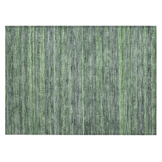 Piper Looms Chantille Stripes ACN1846 Green Machine Washable Area Rug Scatter Main Image