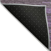 Piper Looms Chantille Stripes ACN1846 Purple Machine Washable Area Rug Backing Image