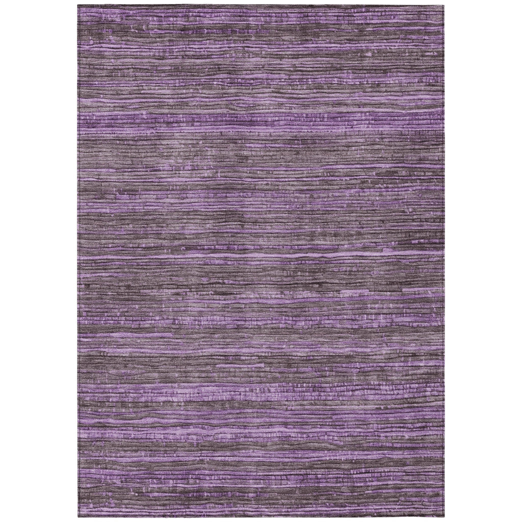 Piper Looms Chantille Stripes ACN1846 Purple Machine Washable Area Rug main image