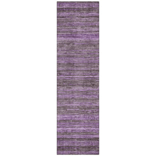 Piper Looms Chantille Stripes ACN1846 Purple Machine Washable Area Rug Runner Main Image