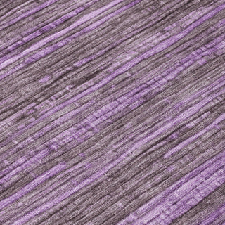 Piper Looms Chantille Stripes ACN1846 Purple Machine Washable Area Rug Swatch Image